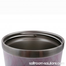 Aladdin Stainless Vacuum Cup Steel with Pink and White Feather Pattern 30oz Tumbler  564112450